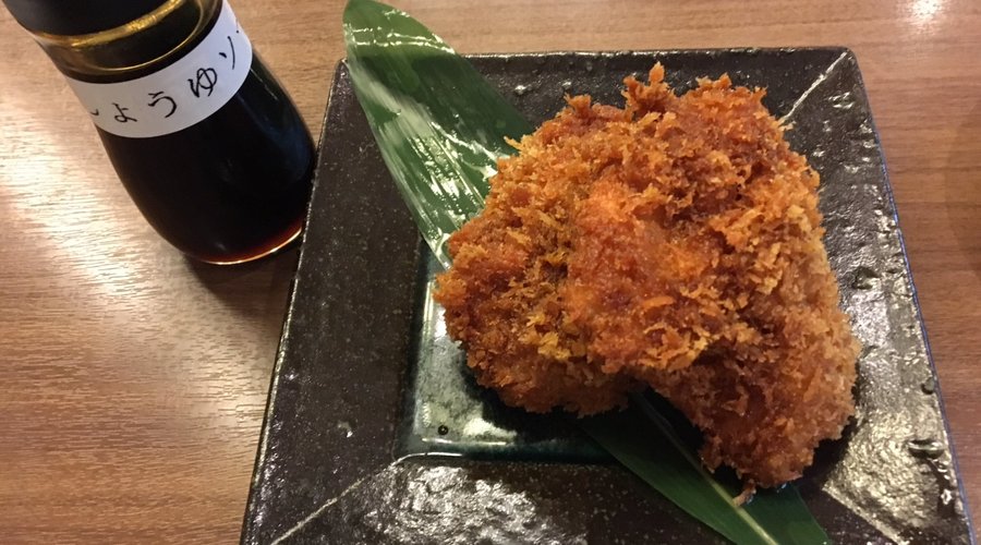 鶏カツとしょうゆソース