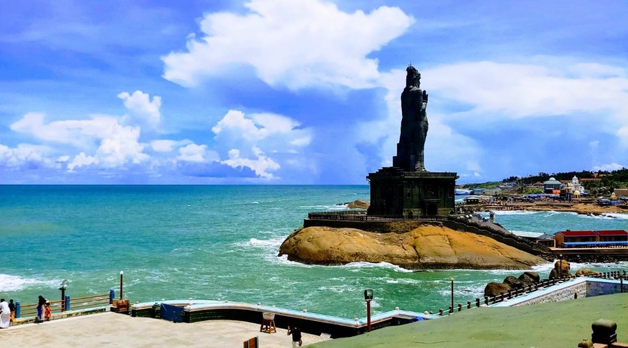 Thiruvalluvar Statue from the rock