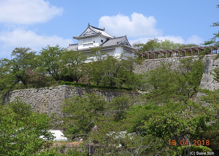 stone wall (Ishigaki )of the castle 