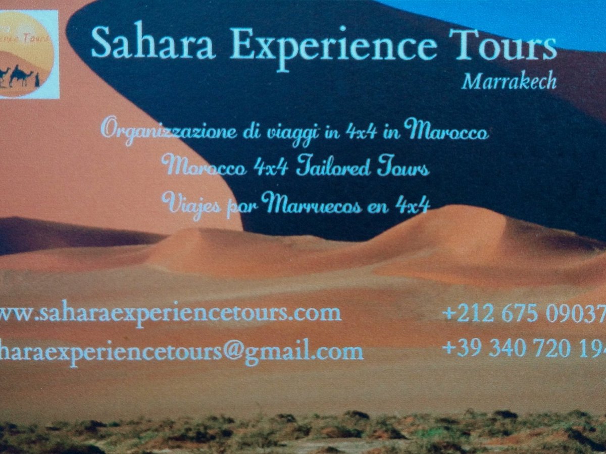sahara experience tours marrakech
