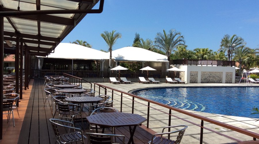 Paradiso terrace looking towards BBQ Restaurant