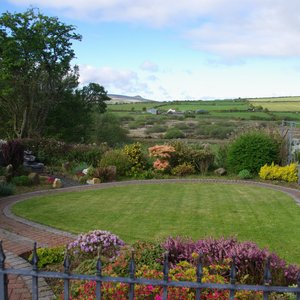Garden and view from carpark.