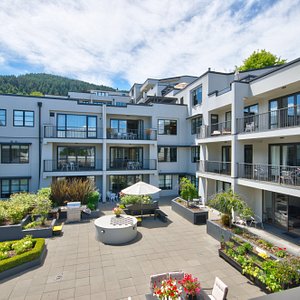 The Glebe Apartments in Queenstown, image may contain: City, Urban, Condo, Building Complex