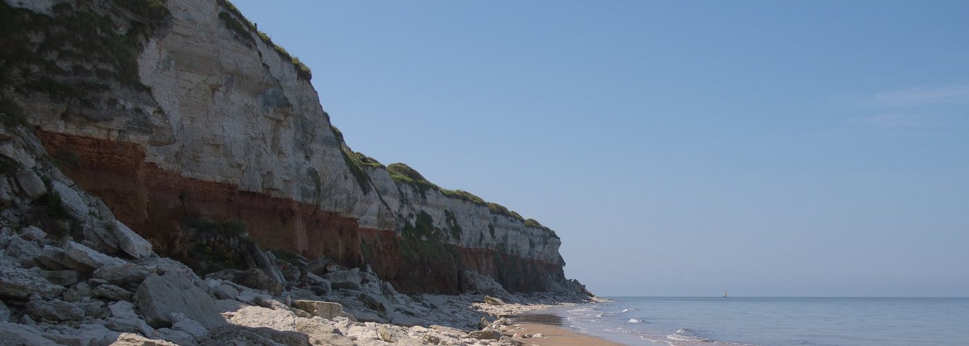 A closer look at Old Hunstanton cliff.