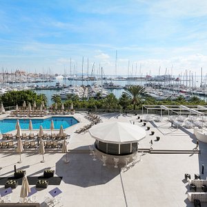 Melia Palma Marina in Majorca, image may contain: Hotel, Resort, Pool, Summer