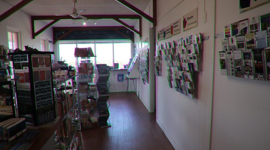Inside the Augusta Visitor Centre