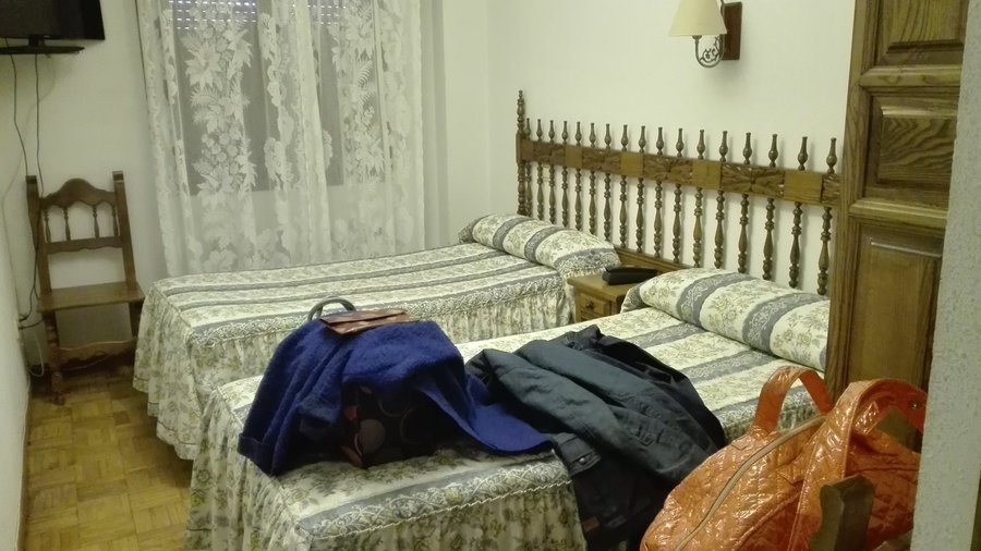 "La mejor habitación" según el recepcionista hostal)