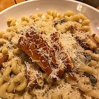 Funghi pasta with chicken