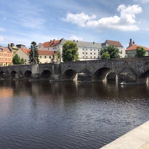 Hotel Villa Conti in Pisek, image may contain: Arch, Outdoors, Fortress, Water