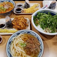 Beef udon, Nikutama, Thai Spicy Chicken udon