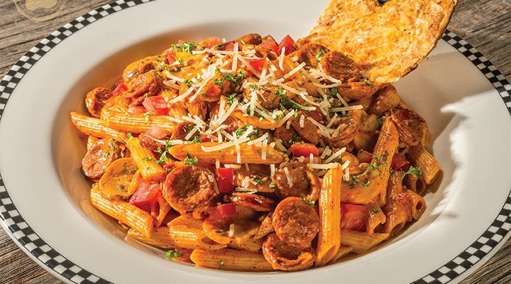 Linguica And Penne Pasta