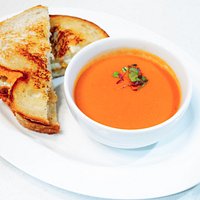 SPICY TOMATO SOUP farmhouse grilled cheese sandwich