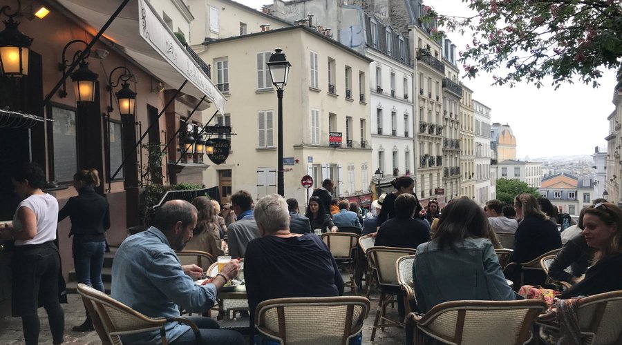 Lots of outside seating
