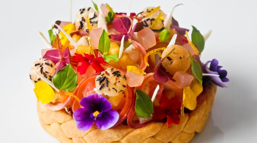 Tarte Hérisson Bourdaloue aux pêches