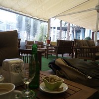 ... and coffee, too. They know how to make a reasonable Americano, wth sufficient hot water!