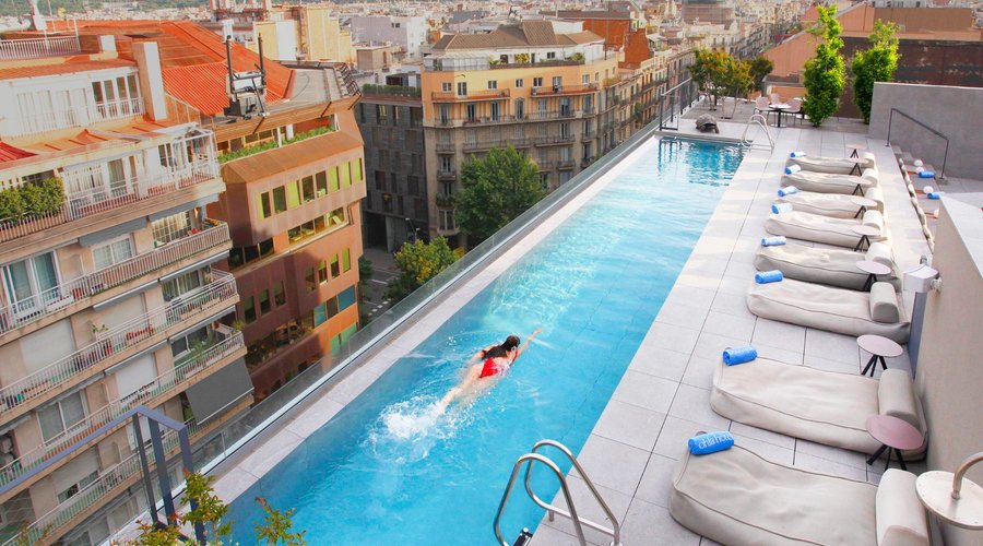 Rooftop pool