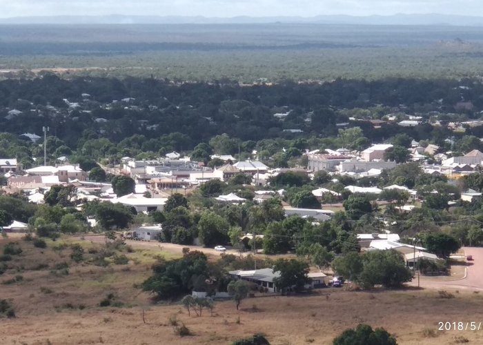 View over town