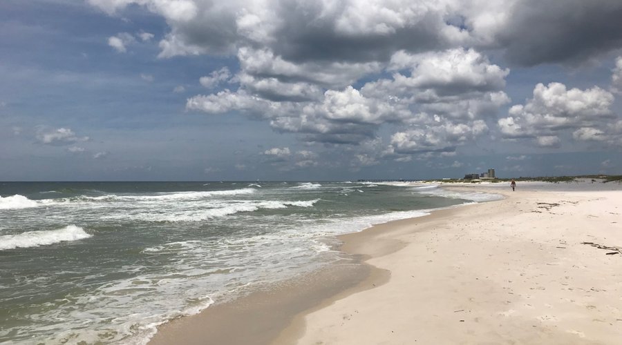 Even cloudy days are beautiful at Gulf State Park