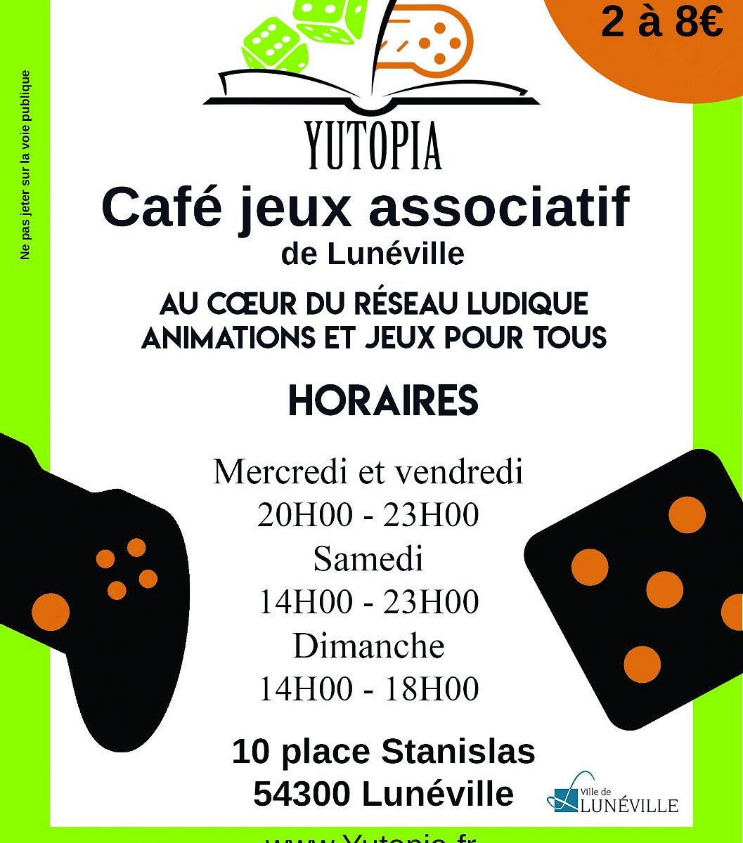 Cafe Jeux Associatif Yutopia Luneville 22 All You Need To Know Before You Go With Photos Luneville France Tripadvisor Cafe Jeux Associatif Yutopia Luneville 22 All You Need To Know Before You Go With Photos Luneville France Tripadvisor