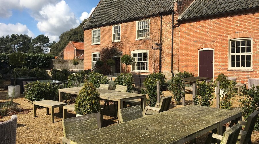 The sunny terrace