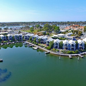 Birds eye view of Captains Cove