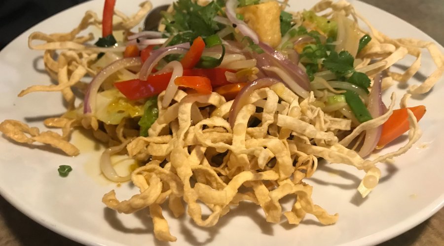 Noodles and tofu