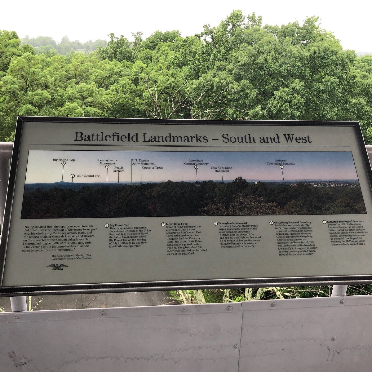 Landscape Photos of Little Round Top, Gettysburg - Civil War Cycling