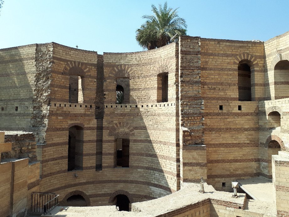 Ruins of the wall of Fortress of Babylon next to Coptic Museum in old  Cairo, Egypt Stock Photo - Alamy