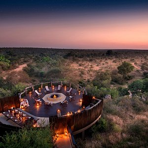 The boma, a beautiful spot to relax and have a drink and have your dinner.