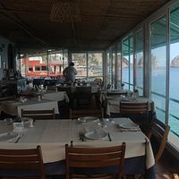 Back of restaurant