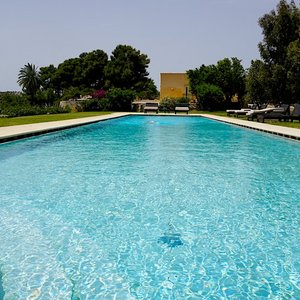 Easy access to pool with steps.