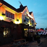 The Clinton Arms at night