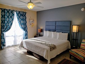 Combate Beach Resort in Puerto Rico, image may contain: Home Decor, Bed, Furniture