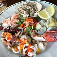 antipasto-mixed seafood platter