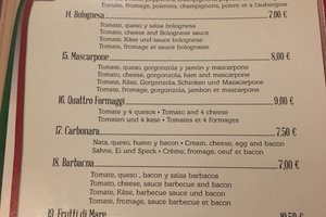 Speisekarte