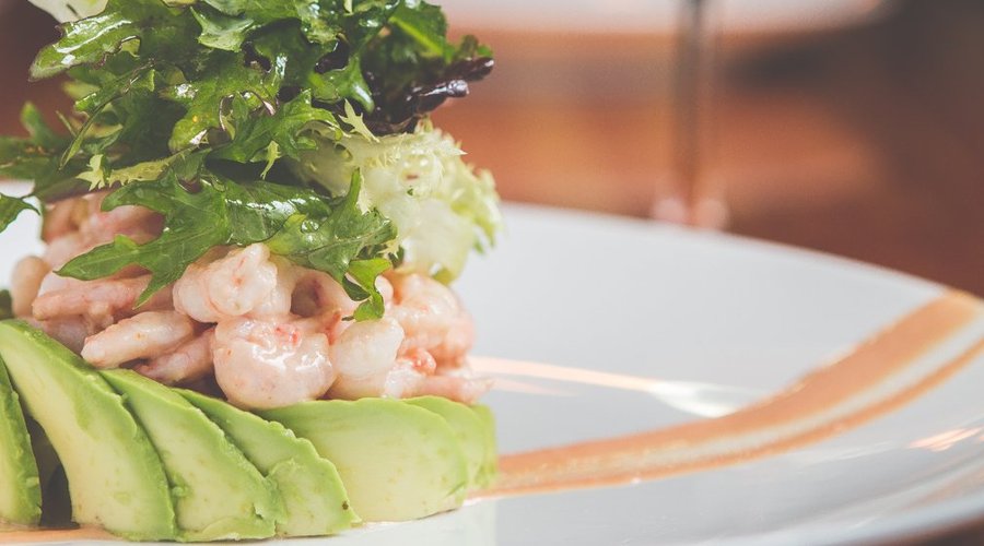 Our shrimp and avocado salad