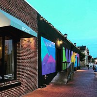 Spring Restaurant, facing the railroad tracks in Marietta, Georgia.