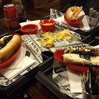 Hot dog e Nachos