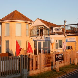 The Waves B&B at sunset