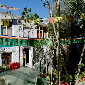 Tsetan courtyard (note the red Honda backup generator)