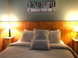 The Piccadilly in Radium Hot Springs, image may contain: Interior Design, Cushion, Home Decor, Pillow