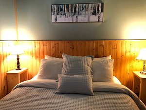 The Piccadilly in Radium Hot Springs, image may contain: Interior Design, Cushion, Home Decor, Pillow