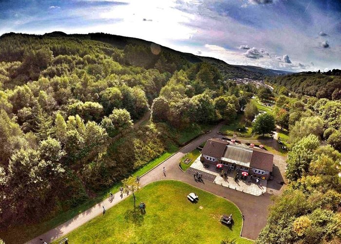 Barry Sidings cafe aerial view