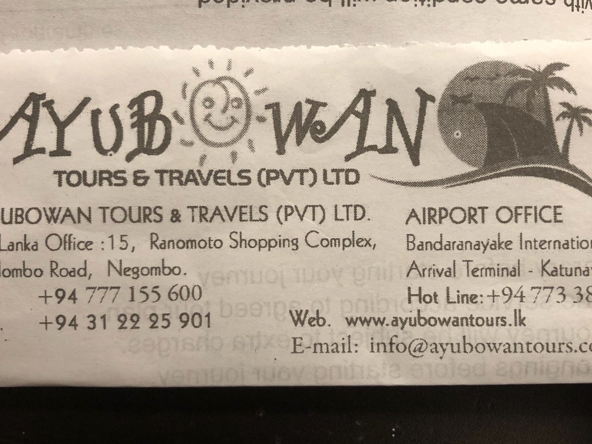 ayubowan tours & travels (pvt) ltd