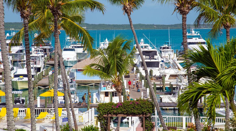 Romora Bay Marina - looking towards the bay and Eleuthera 