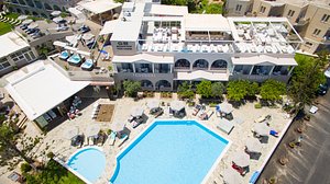 Georgioupolis Beach Hotel in Crete, image may contain: Pool, Swimming Pool, Building, Outdoors