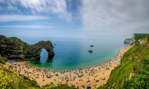 Bird's eye view of Durdle door