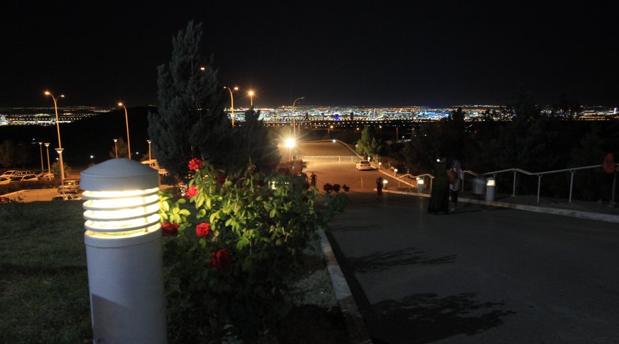 Night view from Entrance