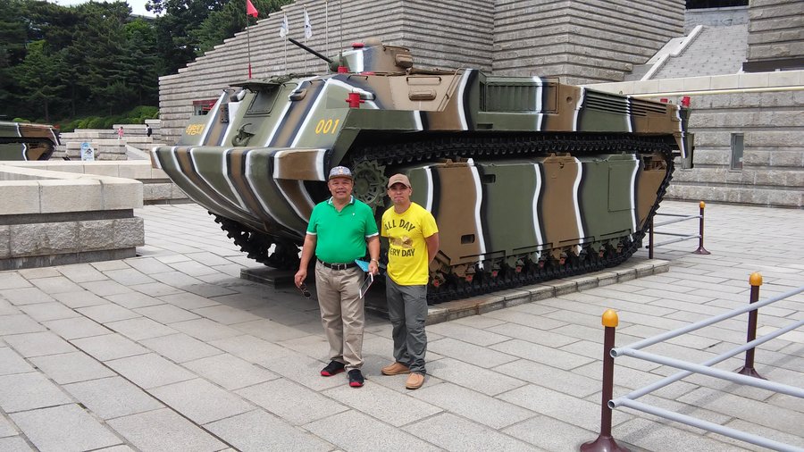 one of the two amphibious APCs used by the Marines during the Incheon Landing