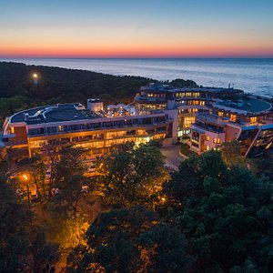 Hotel Dom Zdrojowy Resort & SPA in Jastarnia, image may contain: Land, Outdoors, Sea, Vegetation